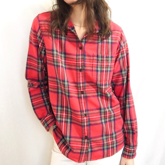 L.L.Bean classic plaid cotton flannel - Picture 13 of 14